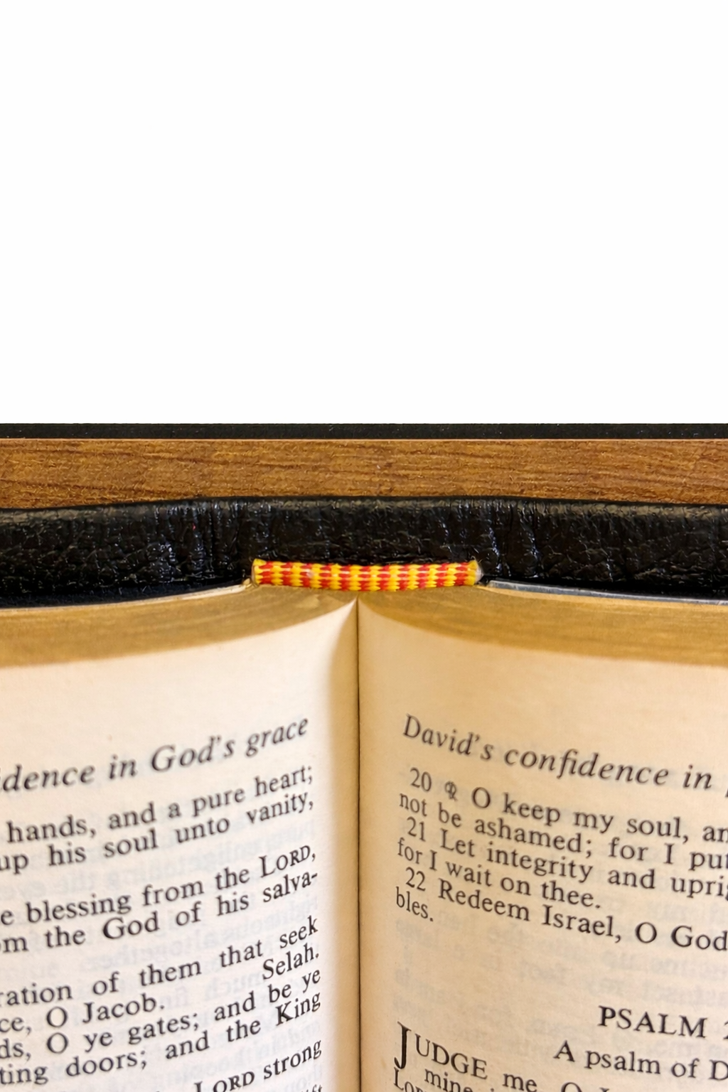 Finished rebound Bible