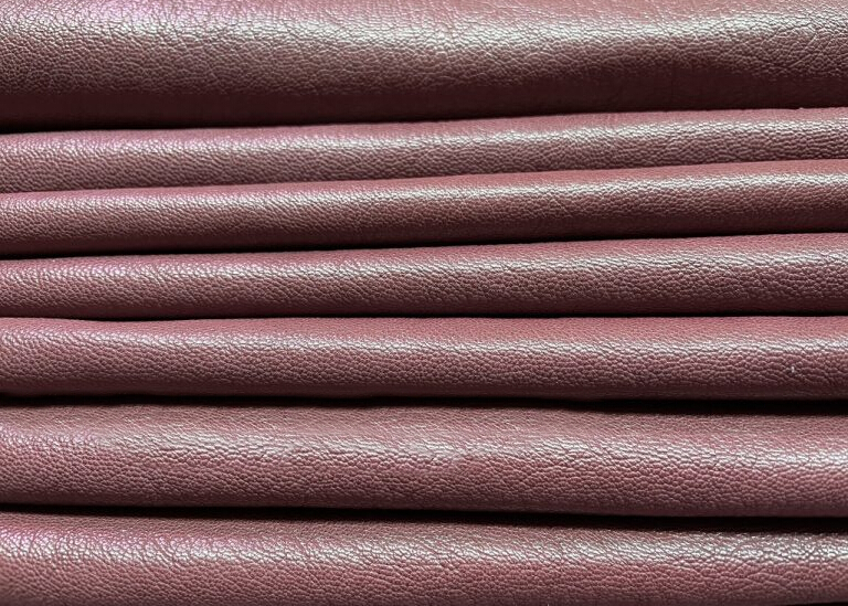 Capra Granulosa Goatskin in crimson red