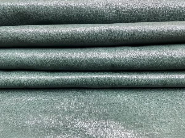 Capra Granulosa Goatskin in forest green