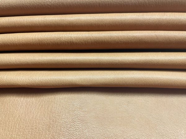 Capra Granulosa Goatskin in saddle tan