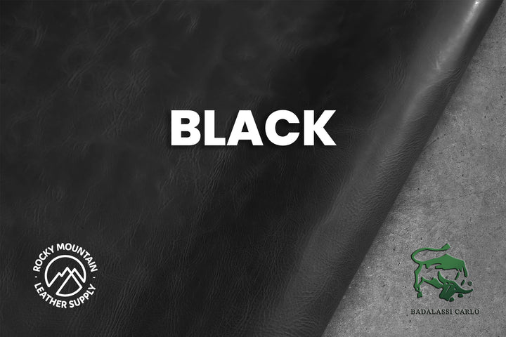Badalassi Carlo Waxy cowhide in black